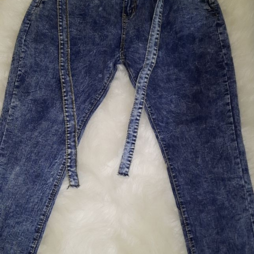 Bow Fringe Skinny Jeans